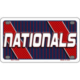 NATIONALS Graphic Novelty Metal License Plate LP-14594 4" x 2.2" Mini (MLP)