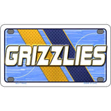 GRIZZLIES Graphic Novelty Metal License Plate LP-14609 4" x 2.2" Mini (MLP)