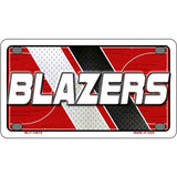BLAZERS Graphic Novelty Metal License Plate LP-14619 4" x 2.2" Mini (MLP)