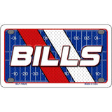 License plate with 'BILLS' text on a football field design