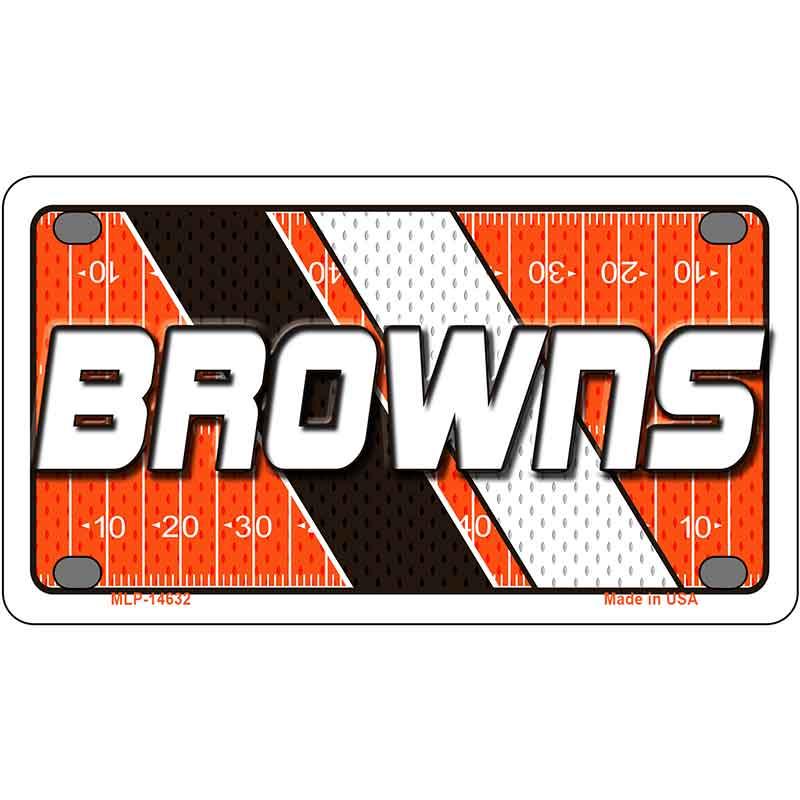 BROWNS Graphic Novelty Metal License Plate LP-14632 4" x 2.2" Mini (MLP)