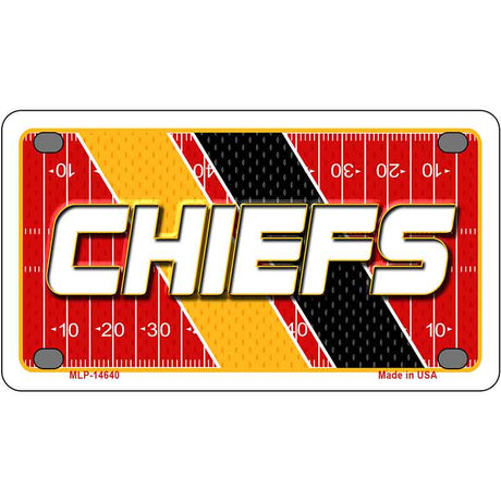 CHIEFS Graphic Novelty Metal License Plate LP-14640