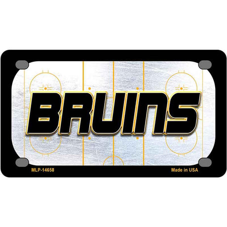 BRUINS Graphic Novelty Metal License Plate LP-14658 4" x 2.2" Mini (MLP)