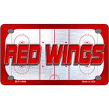 RED WINGS Graphic Novelty Metal License Plate LP-14666 4" x 2.2" Mini (MLP)