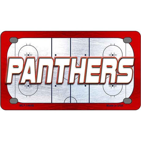 PANTHERS Graphic Novelty Metal License Plate LP-14668 4" x 2.2" Mini (MLP)