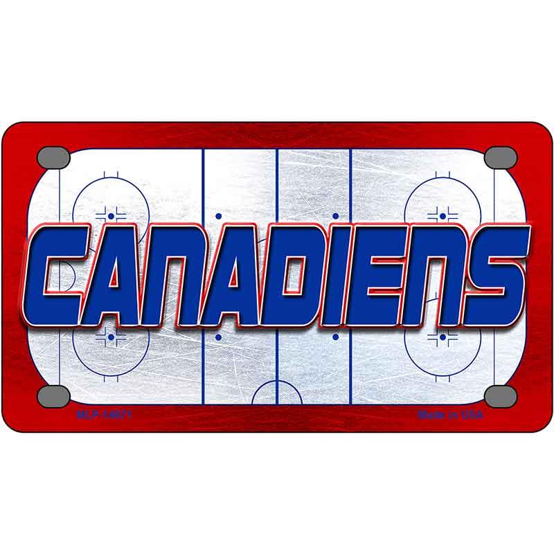 CANADIENS Graphic Novelty Metal License Plate LP-14671 4" x 2.2" Mini (MLP)