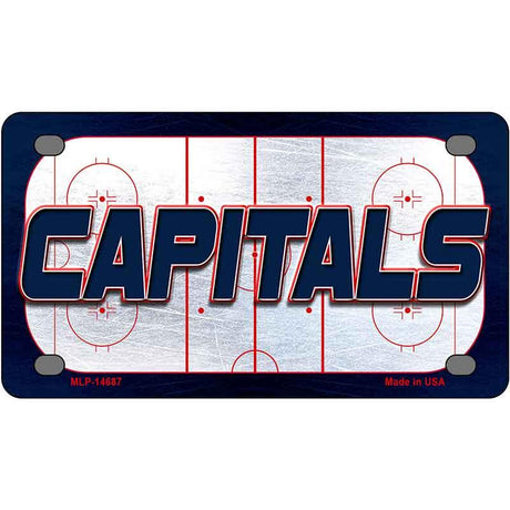 CAPITALS Graphic Novelty Metal License Plate LP-14687 4" x 2.2" Mini (MLP)