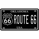 Route 66 Oklahoma Metal Novelty License Plate 4" x 2.2" (MLP)