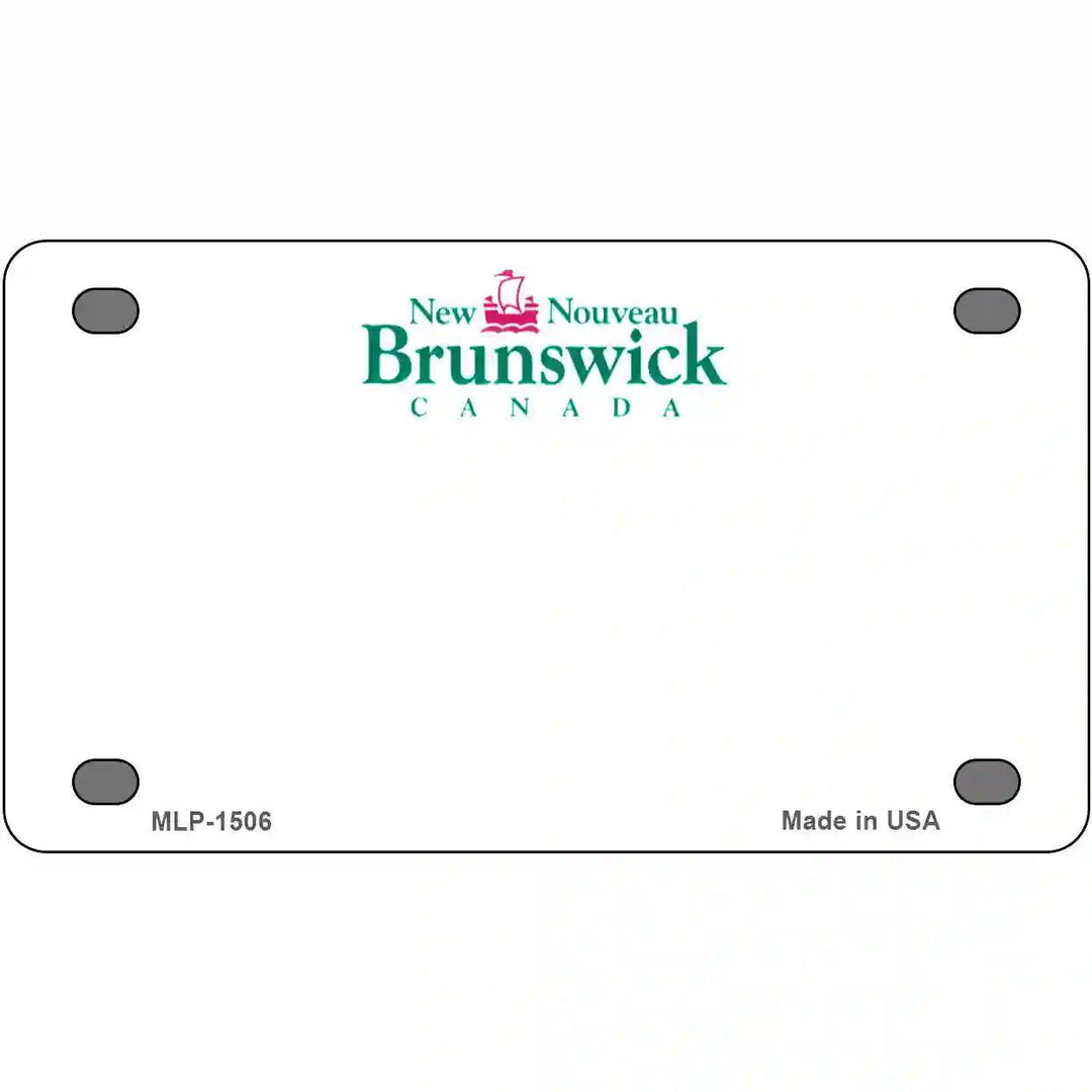 New Brunswick Novelty Metal License Plate 4" x 2.2" (MLP)