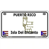 Puerto Rico Novelty Metal License Plate 4" x 2.2" (MLP)