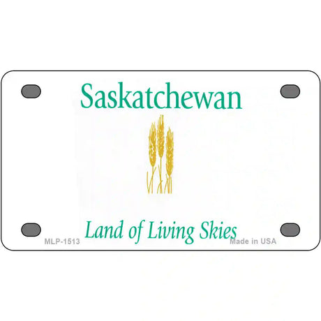 Saskatchewan Novelty Metal License Plate 4" x 2.2" (MLP)