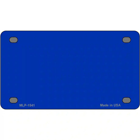 Royal Blue Solid Metal Novelty License Plate 4" x 2.2" (MLP)