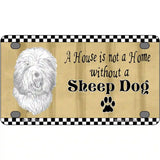 Pencil Sketch Sheep Metal Novelty License Plate 4" x 2.2" (MLP)