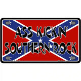 Southern Rock Confederate Flag Metal Novelty License Plate 4" x 2.2" (MLP)