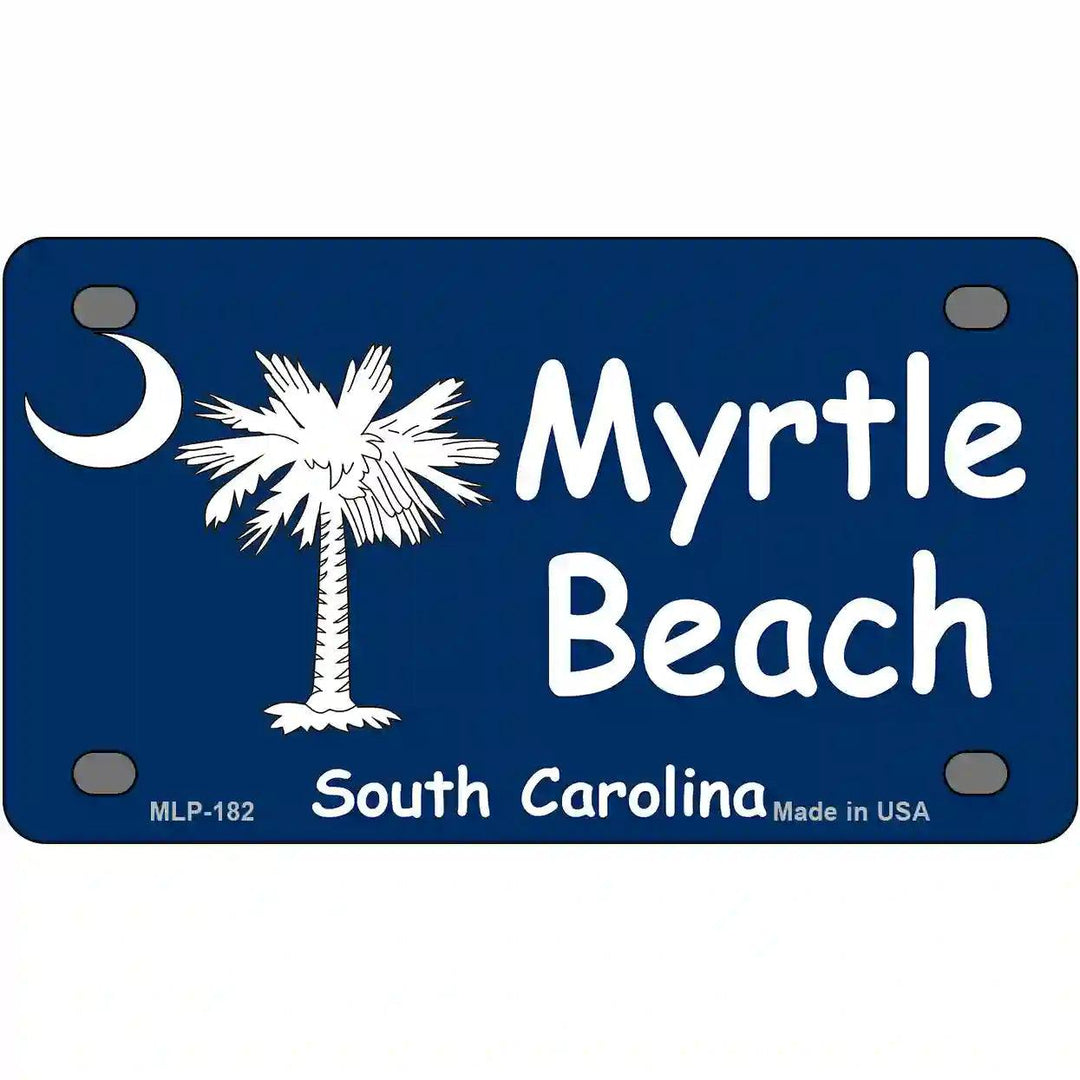 Myrtle Beach Metal Novelty License Plate 4" x 2.2" (MLP)