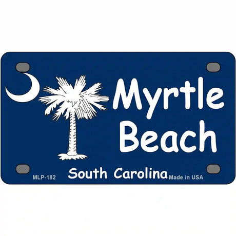Myrtle Beach Metal Novelty License Plate 4" x 2.2" (MLP)