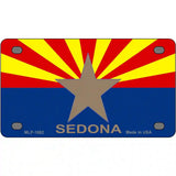 Sedona Arizona State Flag Metal Novelty License Plate 4" x 2.2" (MLP)