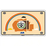 Navajo Flag Metal Novelty License Plate 4" x 2.2" (MLP)