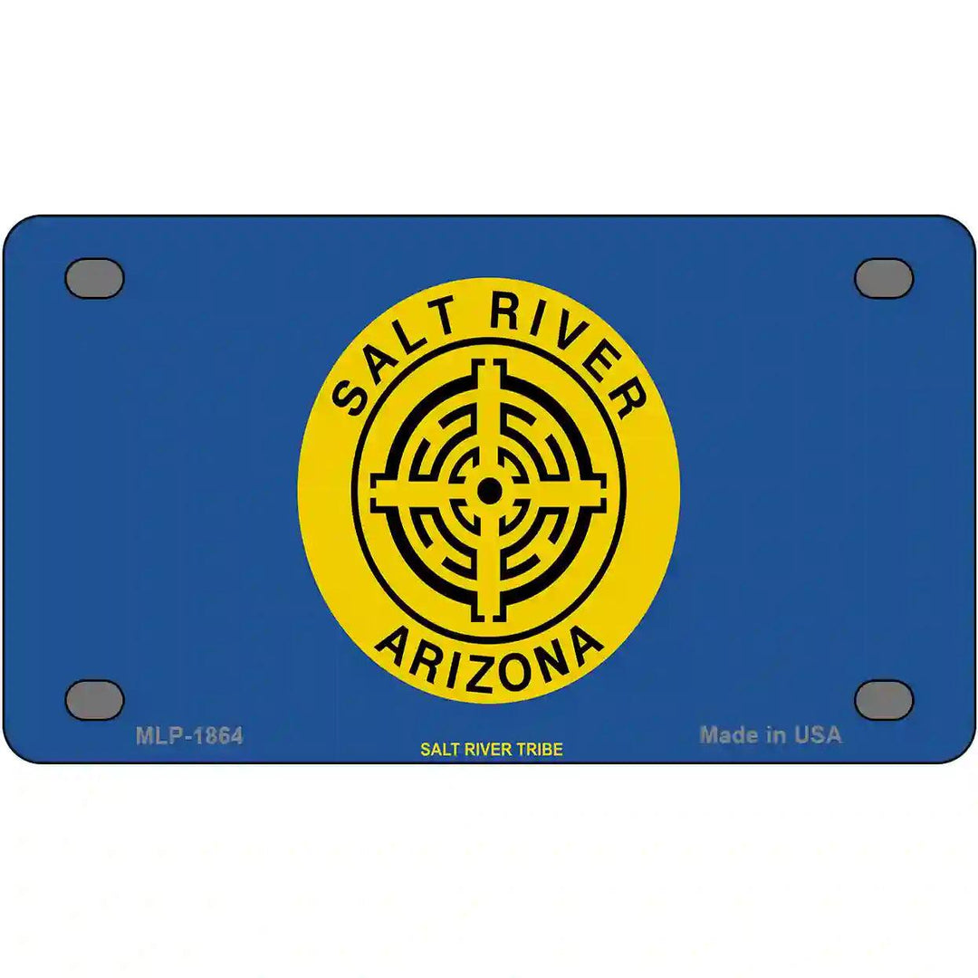 Salt River Tribe Flag Metal Novelty License Plate 4" x 2.2" (MLP)