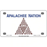 Apalachee Nation Flag Metal Novelty License Plate 4" x 2.2" (MLP)