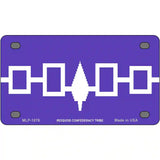 Iroquois Confederacy Flag Metal Novelty License Plate 4" x 2.2" (MLP)