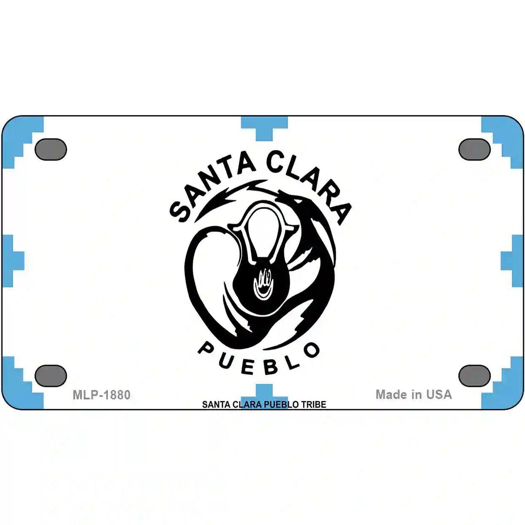 Santa Clara Pueblo Flag Metal Novelty License Plate 4" x 2.2" (MLP)