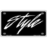 Style Metal Novelty License Plate 4" x 2.2" (MLP)