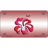 Hibiscus Flower Metal Novelty License Plate 4" x 2.2" (MLP)