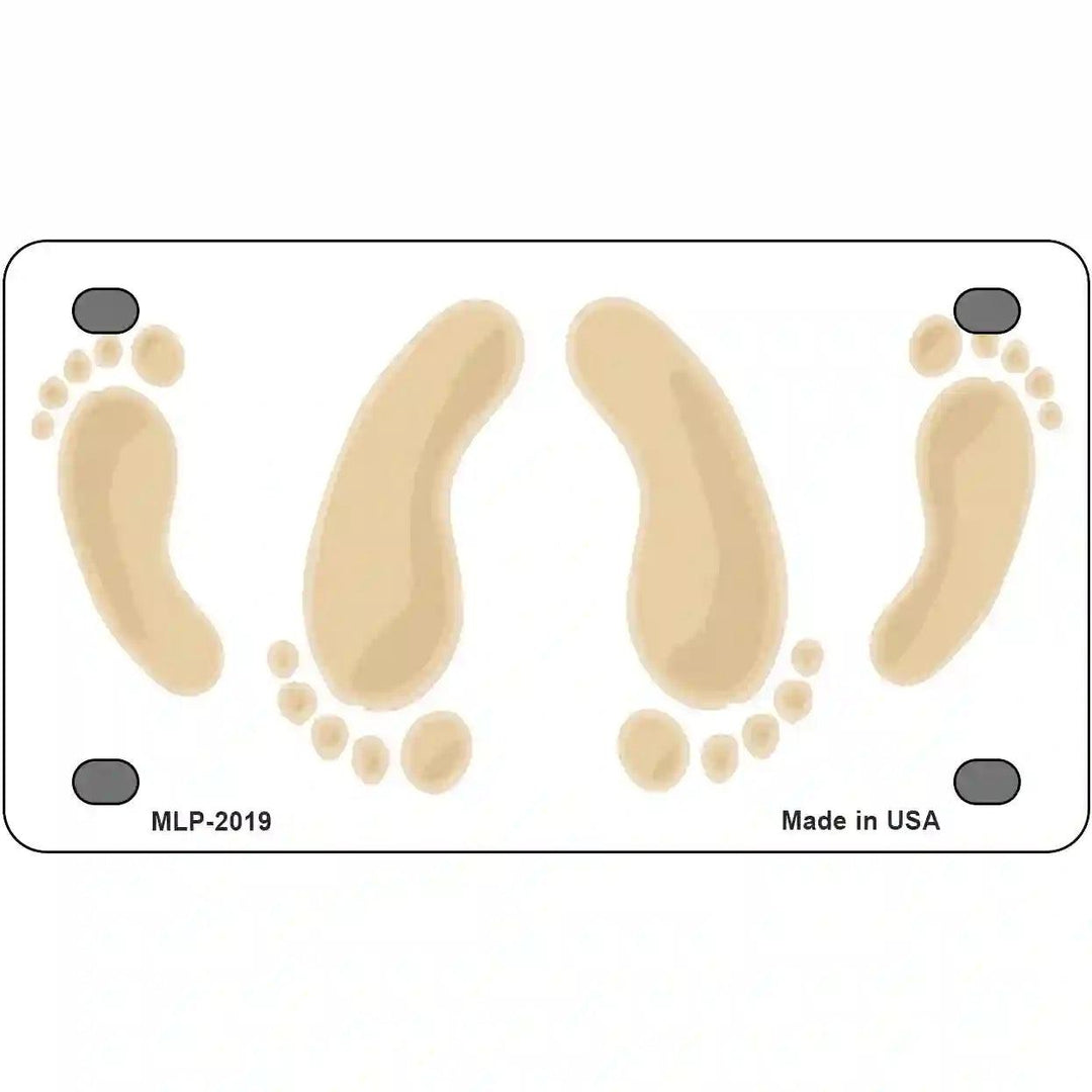 Happy Feet Metal Novelty License Plate 4" x 2.2" (MLP)