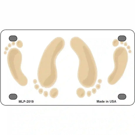 Happy Feet Metal Novelty License Plate 4" x 2.2" (MLP)