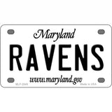 Ravens Maryland State Novelty Metal License Plate 4" x 2.2" (MLP)