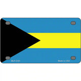 Bahamas Flag Metal Novelty License Plate 4" x 2.2" (MLP)