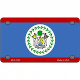 Belize Flag Metal Novelty License Plate 4" x 2.2" (MLP)