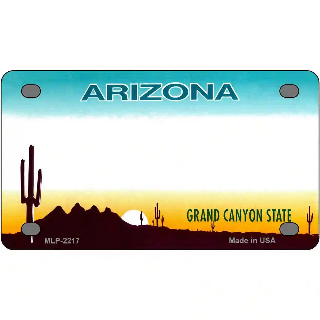 Arizona State Blank Novelty Metal License Plate 4" x 2.2" (MLP)