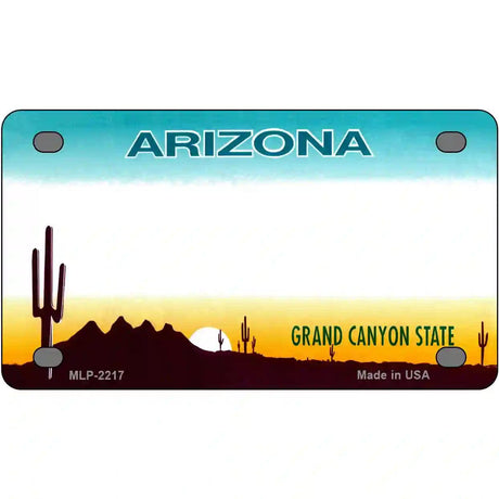 Arizona State Blank Novelty Metal License Plate 4" x 2.2" (MLP)