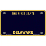 Delaware State Blank Novelty Metal License Plate 4" x 2.2" (MLP)