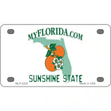 Florida State Blank Novelty Metal License Plate 4" x 2.2" (MLP)