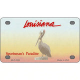 Louisiana Novelty State Blank Metal License Plate 4" x 2.2" (MLP)