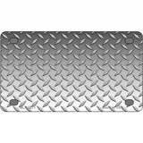 Diamond Silver Metal Novelty License Plate 4" x 2.2" (MLP)