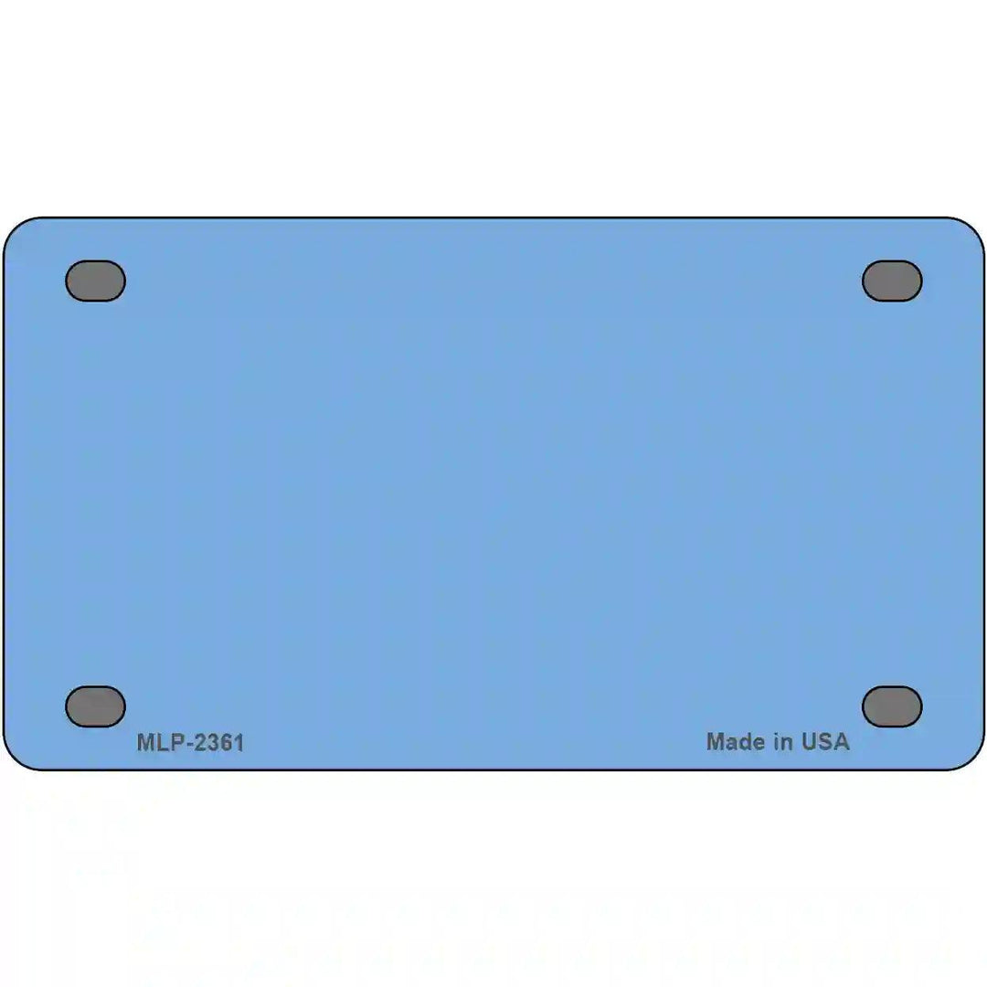 Baby Blue Solid Metal Novelty License Plate 4" x 2.2" (MLP)