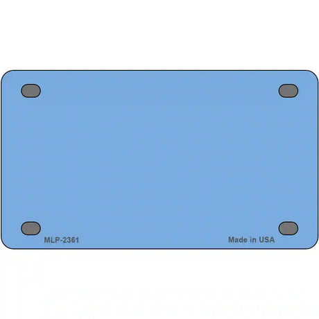 Baby Blue Solid Metal Novelty License Plate 4" x 2.2" (MLP)
