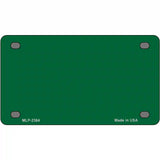 Green Solid Metal Novelty License Plate 4" x 2.2" (MLP)