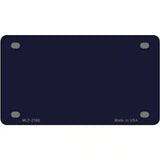 Navy Blue Solid Metal Novelty License Plate 4" x 2.2" (MLP)