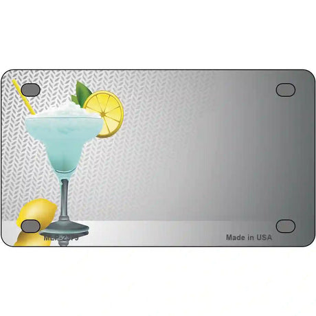 Margarita Time Offset Metal Novelty License Plate 4" x 2.2" (MLP)