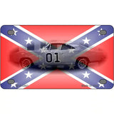 Confederate Flag Charger Metal Novelty License Plate 4" x 2.2" (MLP)