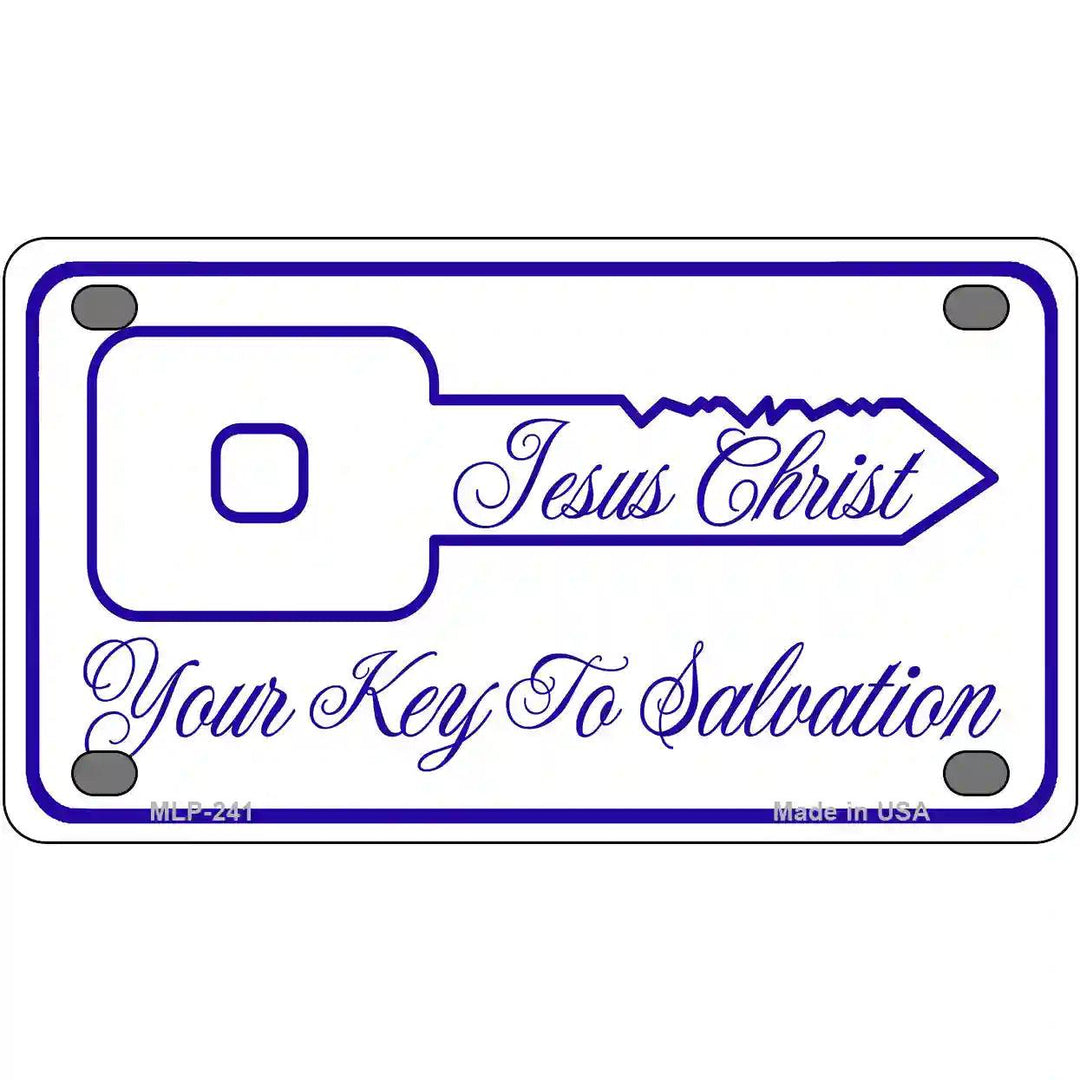 Your Key To Salvation Metal Novelty License Plate 4" x 2.2" (MLP)