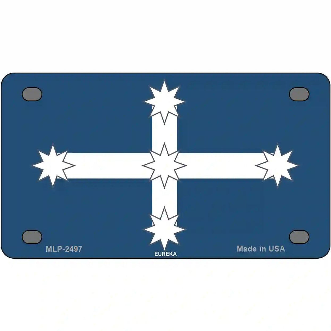 Eureka Flag Metal Novelty License Plate 4" x 2.2" (MLP)