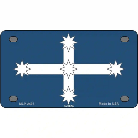Eureka Flag Metal Novelty License Plate 4" x 2.2" (MLP)