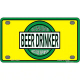 Beer Metal Novelty License Plate 4" x 2.2" (MLP)
