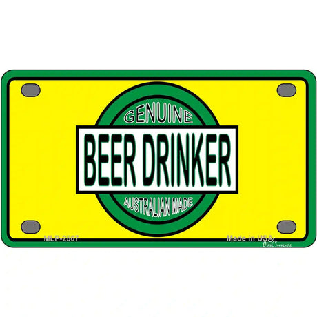 Beer Metal Novelty License Plate 4" x 2.2" (MLP)